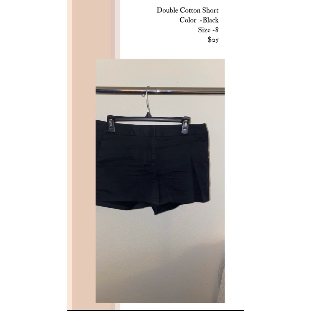 Express Black Cotton Short